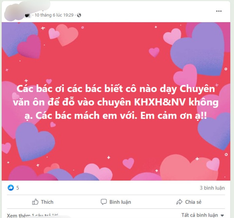 Nhiều phụ huynh tìm kiếm các lớp học hè cho con tại các hội nhóm trên mạng xã hội. Ảnh chụp màn hình